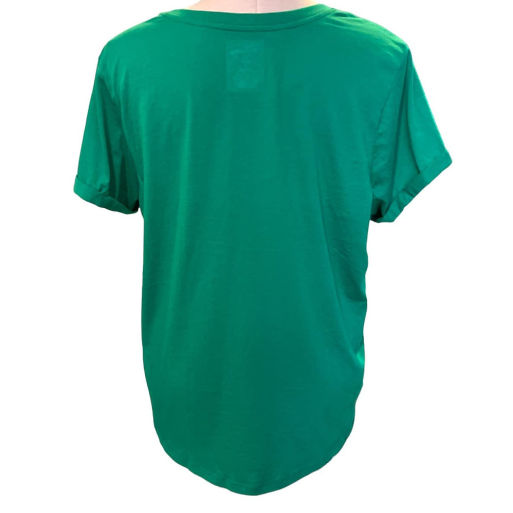 Torrid 2‎ (2X 18/20) Disney Mickey Mouse Feelin Lucky Shamrock Green T Shirt Tee - Picture 2 of 2